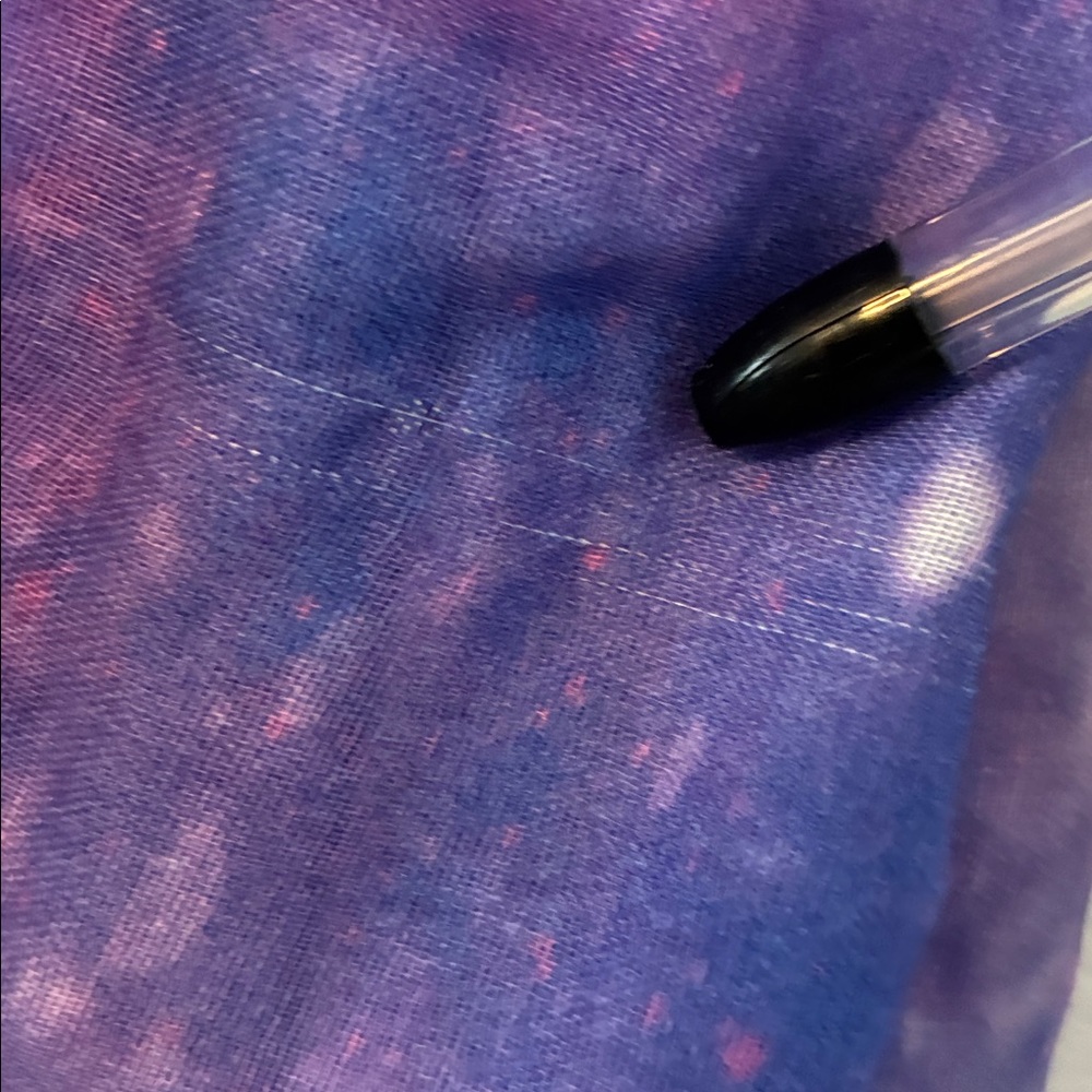 Blue Pink Purple Galaxy Sky Pattern Head Wrap Scarf Sheer Fabric - Picture 8 of 10